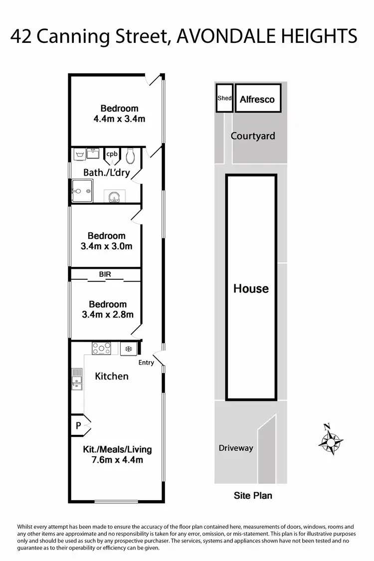Floorplan of Homely house listing, 42 Canning Street, Avondale Heights VIC 3034