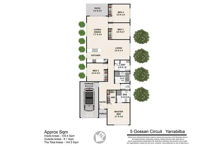 Floorplan of Homely house listing, 5 Gossan Cct, Yarrabilba QLD 4207