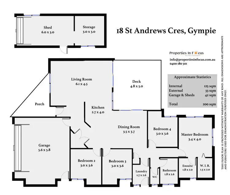 Floorplan of Homely house listing, 18 St Andrews Cres, Gympie QLD 4570