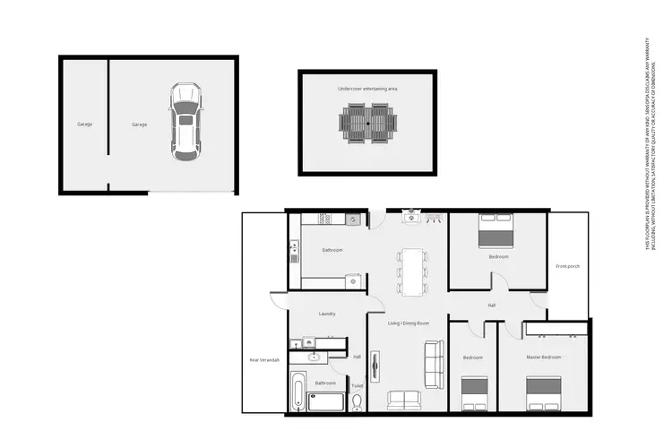 Floorplan of Homely house listing, 13 Cypress St, Stawell VIC 3380