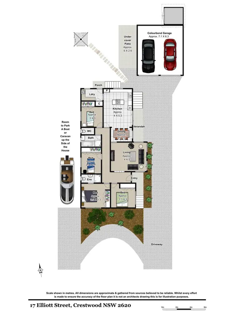 Floorplan of Homely house listing, 17 Elliott St, Crestwood NSW 2620