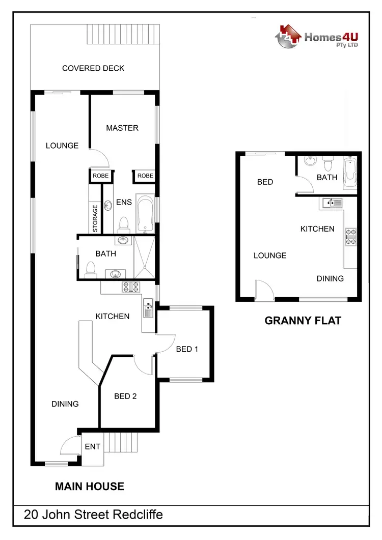 Floorplan of Homely house listing, 20 John St, Redcliffe QLD 4020