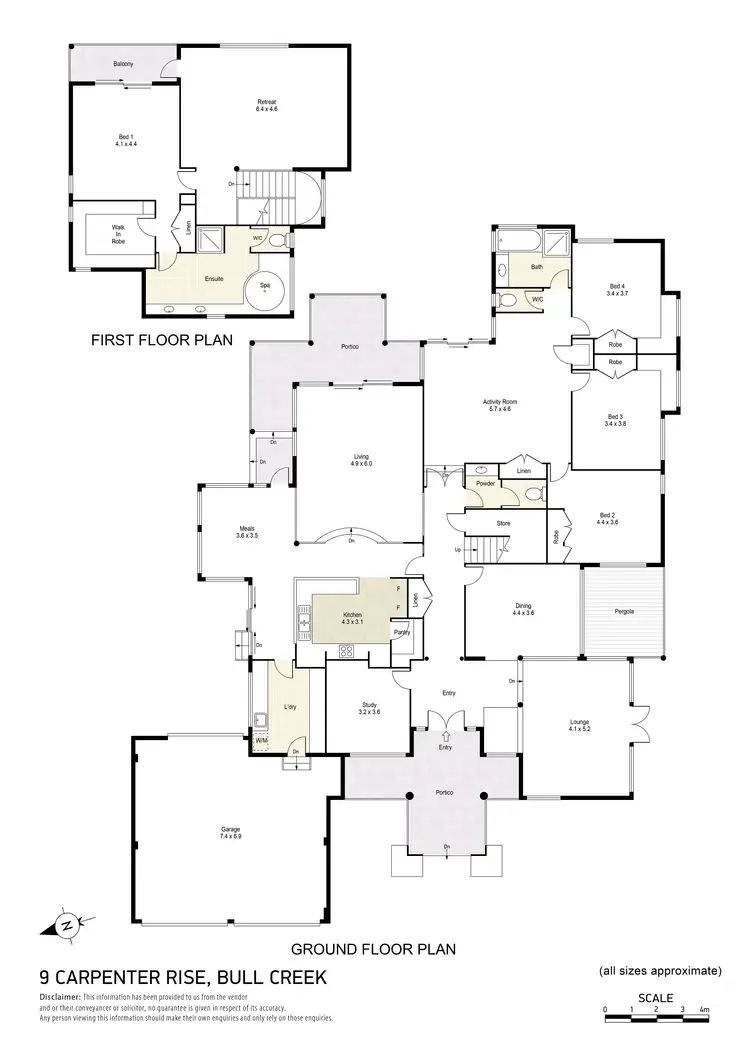 Floorplan of Homely house listing, 9 Carpenter Rise, Bull Creek WA 6149