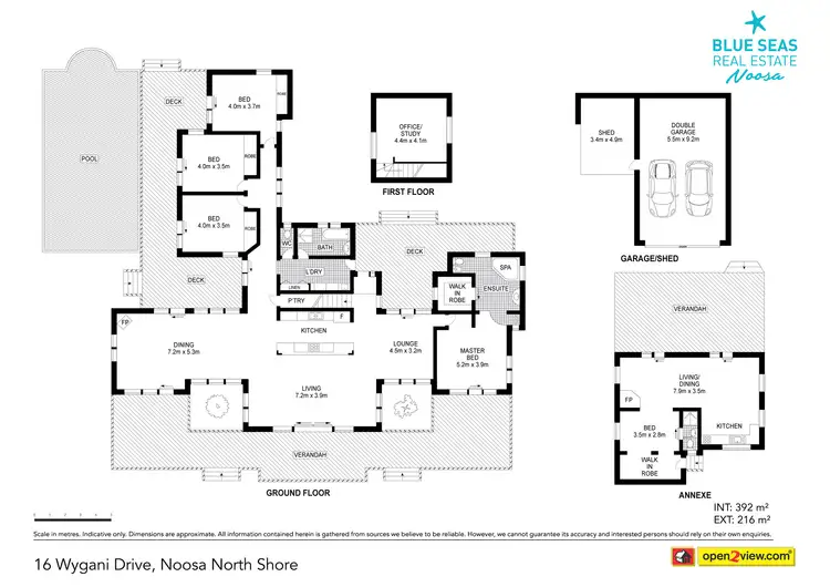 Floorplan of Homely house listing, 16-18 Wygani Dr, Noosa North Shore QLD 4565