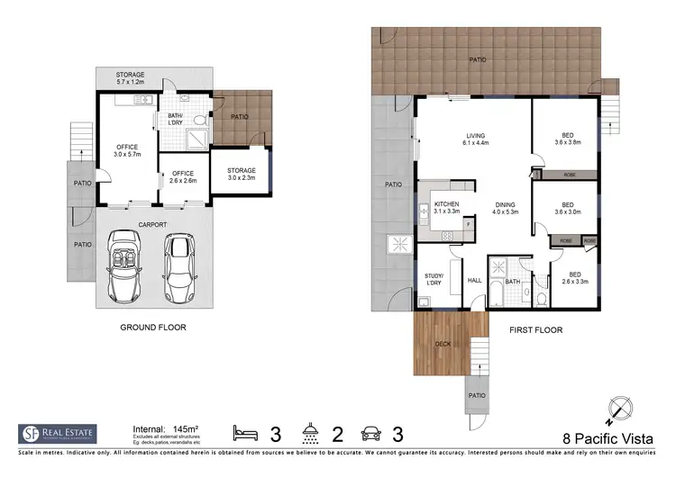 Floorplan of Homely house listing, 8 Pacific Vista Dr, Byron Bay NSW 2481