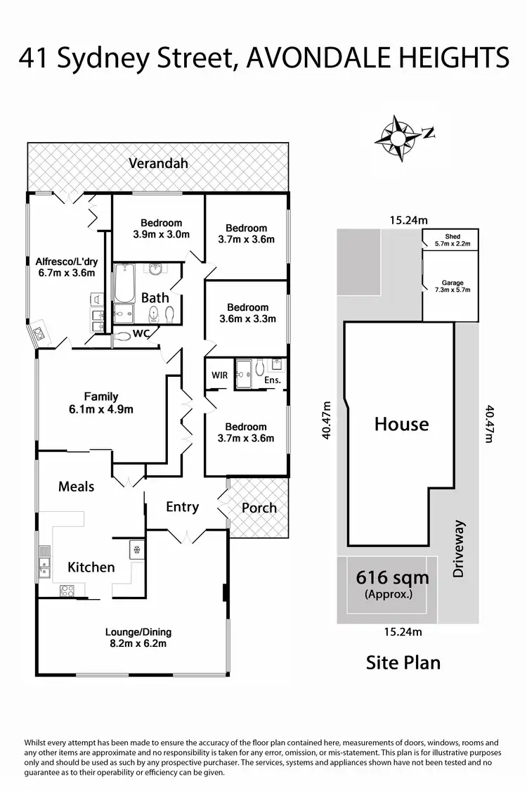 Floorplan of Homely house listing, 41 Sydney Street, Avondale Heights VIC 3034