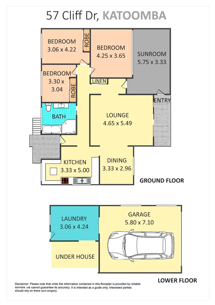 Floorplan of Homely house listing, 57 Cliff Dr, Katoomba NSW 2780