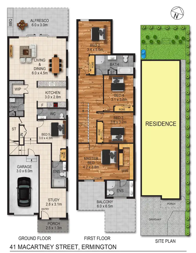 Floorplan of Homely house listing, 41 Macartney St, Ermington NSW 2115