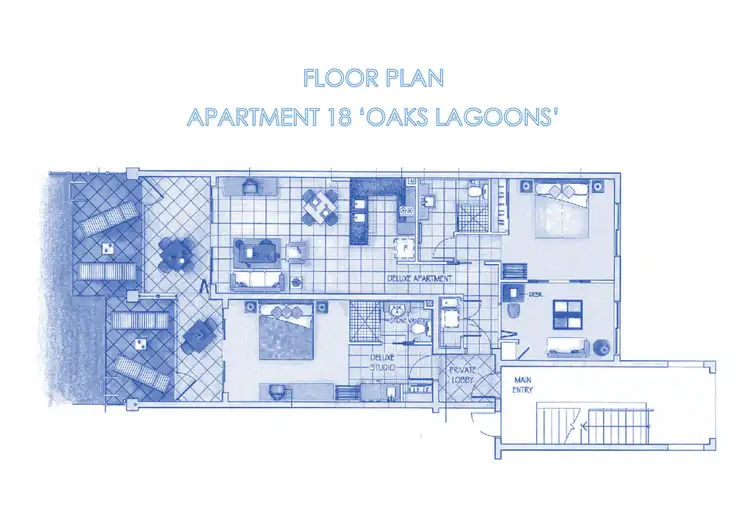 Floorplan of Homely unit listing, Unit 18/2-16 Langley Rd, Port Douglas QLD 4877