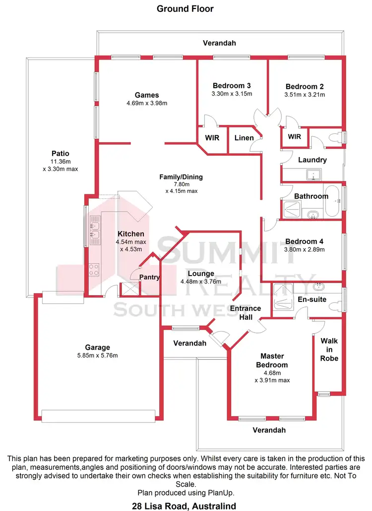 Floorplan of Homely house listing, 28 Lisa Rd, Australind WA 6233
