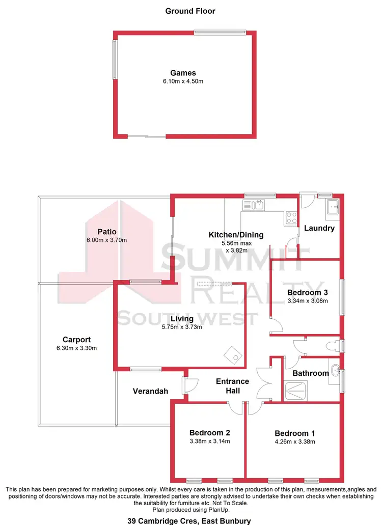 Floorplan of Homely house listing, 39 Cambridge Cres, East Bunbury WA 6230