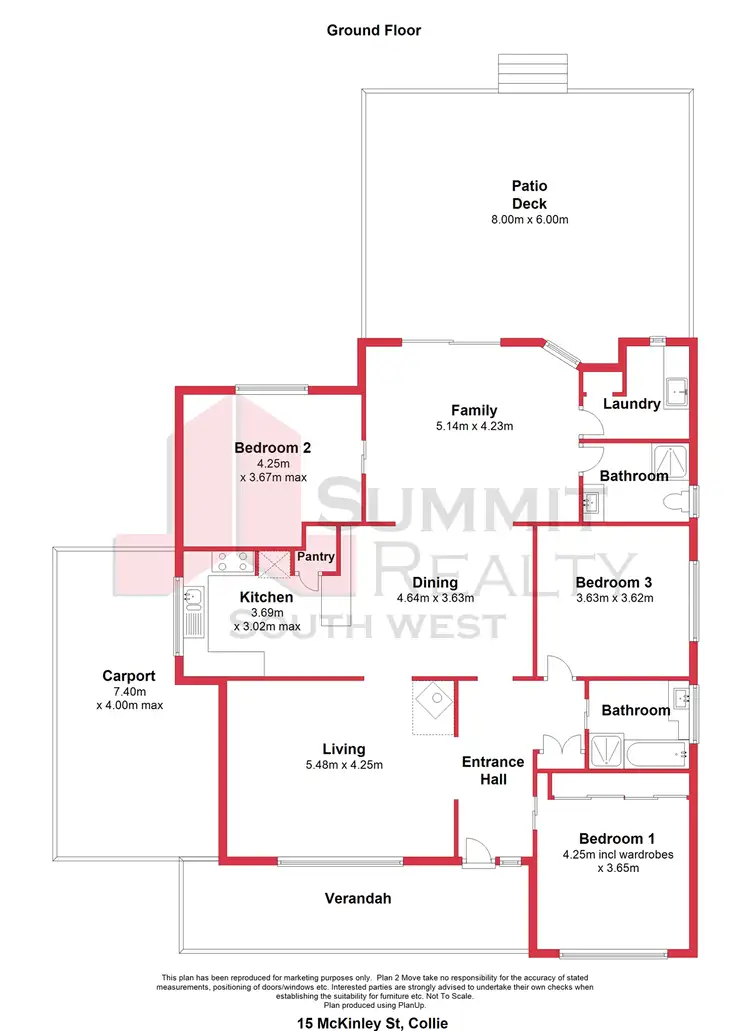 Floorplan of Homely house listing, 15 Mckinley St, Collie WA 6225