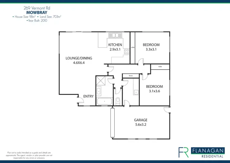 Floorplan of Homely house listing, 269 Vermont Rd, Mowbray TAS 7248