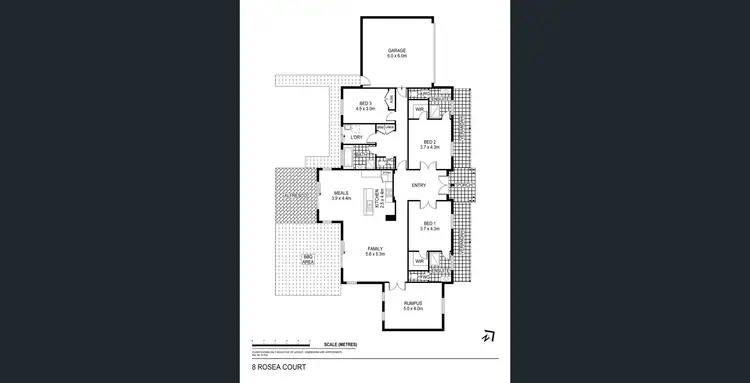 Floorplan of Homely house listing, 8 Rosea Ct, Ascot VIC 3551
