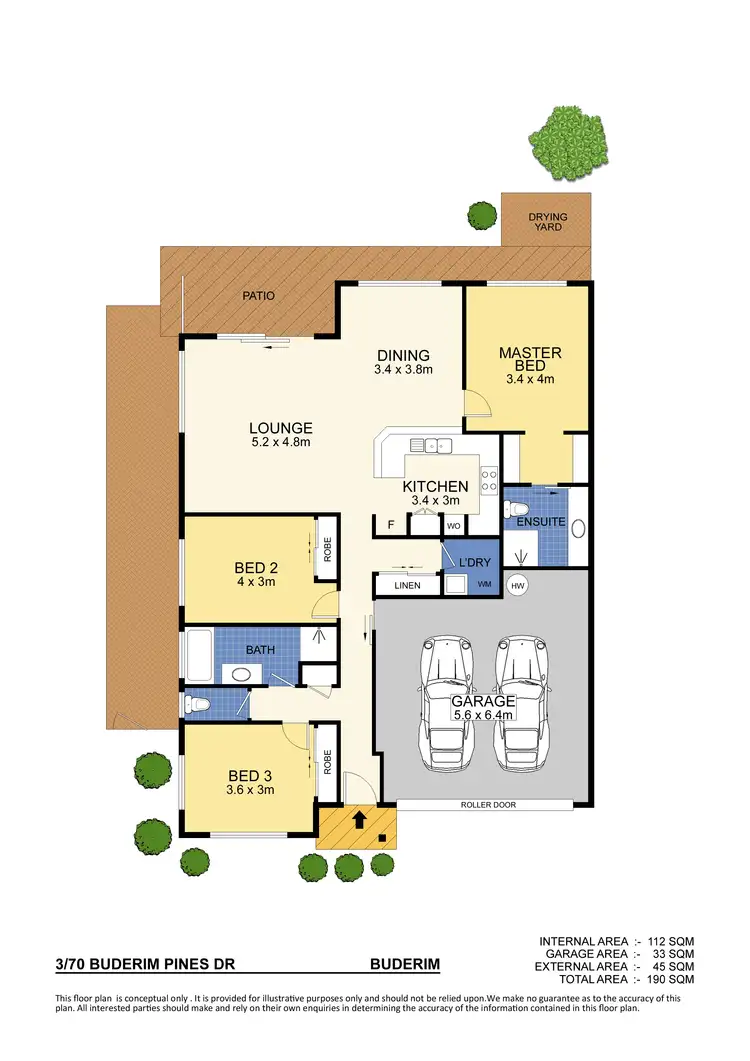 Floorplan of Homely unit listing, 3/70 Buderim Pines Drive, Buderim QLD 4556