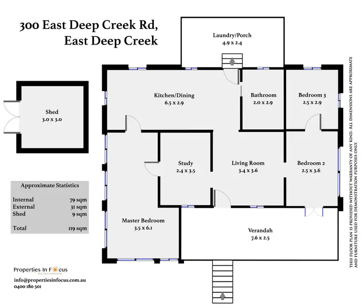 Floorplan of Homely rural property listing, 300 East Deep Creek Rd, East Deep Creek QLD 4570