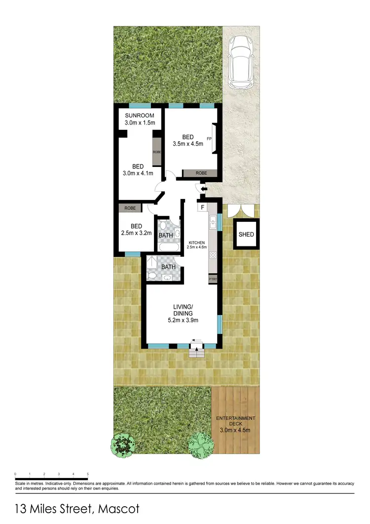 Floorplan of Homely house listing, 13 Miles St, Mascot NSW 2020
