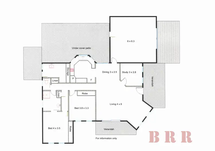 Floorplan of Homely house listing, 14 Fraser Street, Benalla VIC 3672