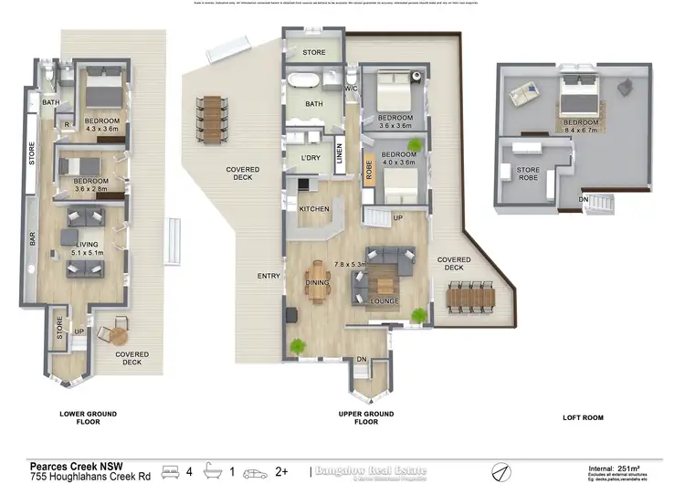 Floorplan of Homely house listing, 755 Houghlahans Creek Rd, Pearces Creek NSW 2477