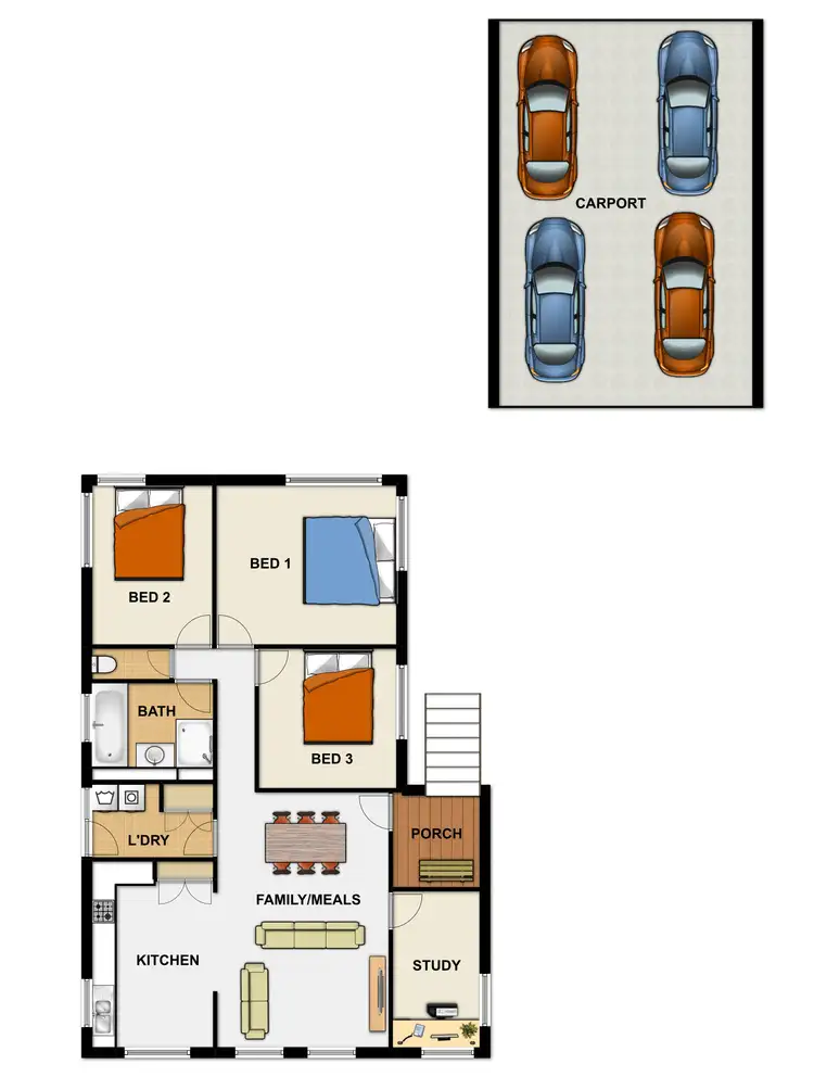 Floorplan of Homely house listing, 6 Skyline Dr, Kingston QLD 4114