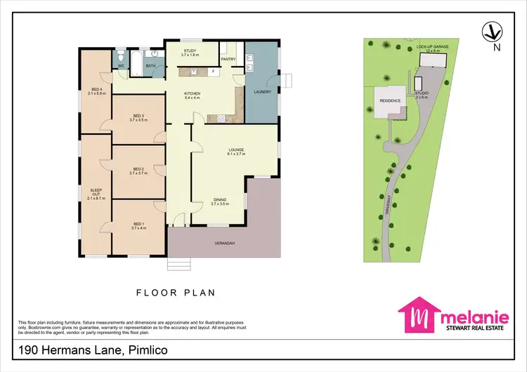 Floorplan of Homely house listing, 190 Hermans Lane, Pimlico NSW 2478