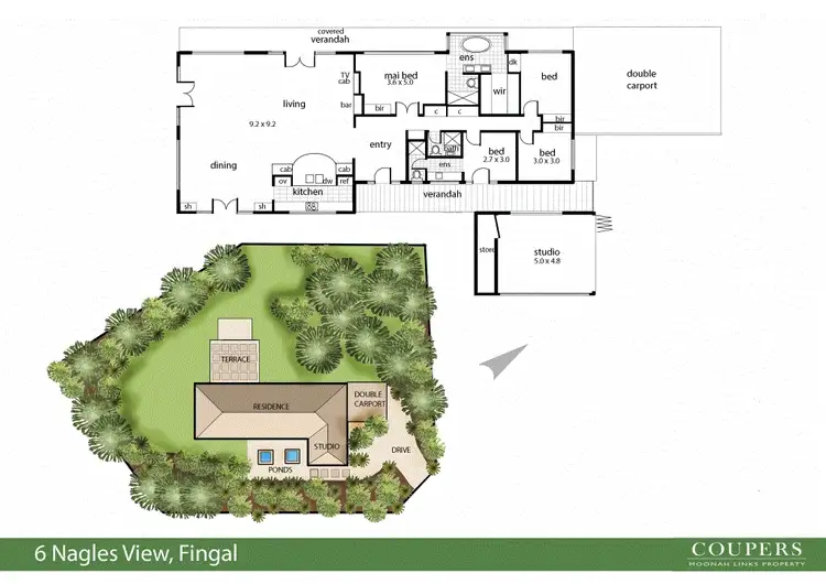 Floorplan of Homely house listing, 6 Nagles View, Fingal VIC 3939