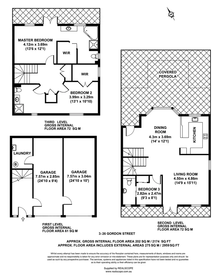 Floorplan of Homely townhouse listing, 3/26 Gordon St, Milton QLD 4064