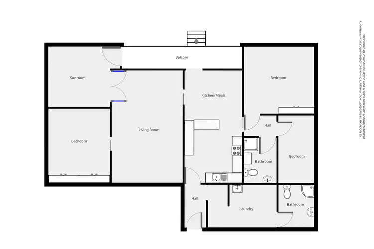 Floorplan of Homely house listing, 2 Thompson St, Halls Gap VIC 3381