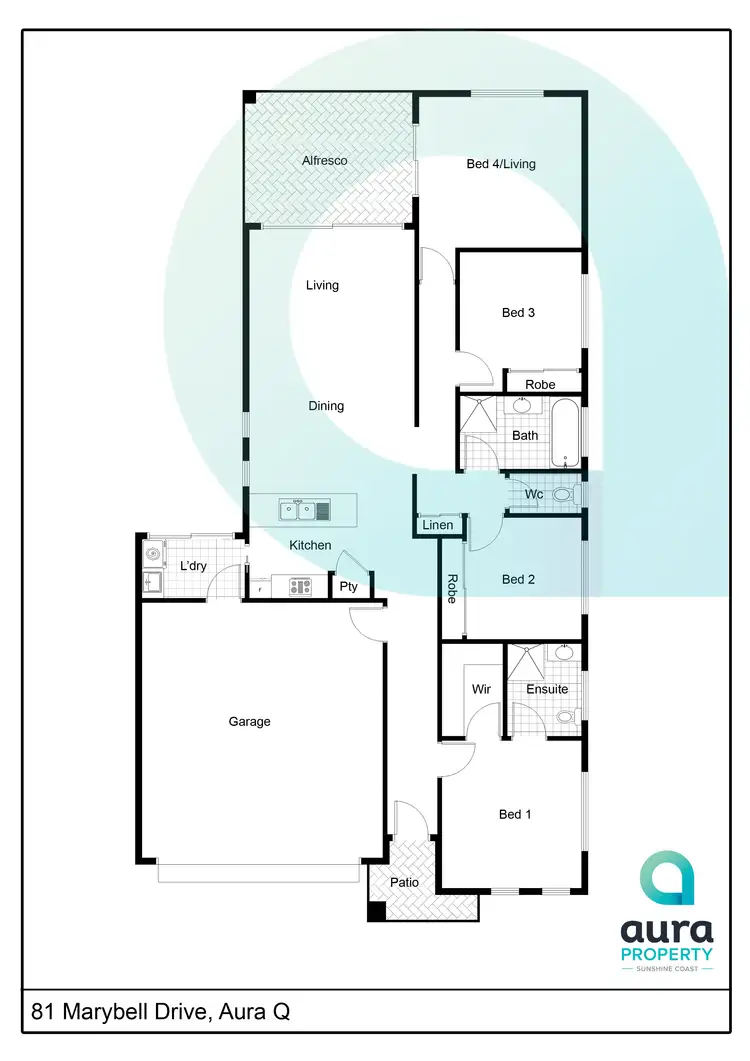 Floorplan of Homely house listing, 81 Marybell Dr, Caloundra West QLD 4551