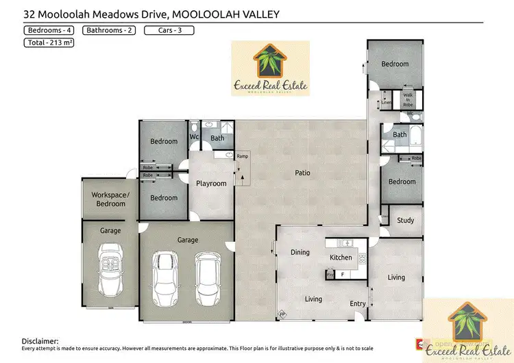 Floorplan of Homely house listing, 32 Mooloolah Meadows Dr, Mooloolah Valley QLD 4553