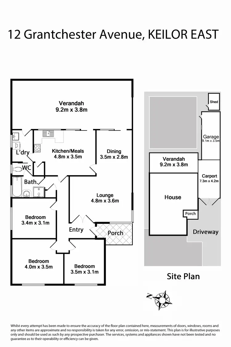 Floorplan of Homely house listing, 12 Grantchester Avenue, Keilor East VIC 3033
