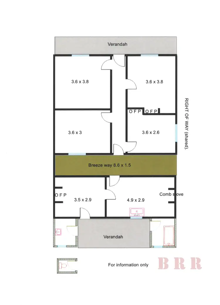 Floorplan of Homely house listing, 35 Benalla St, Benalla VIC 3672