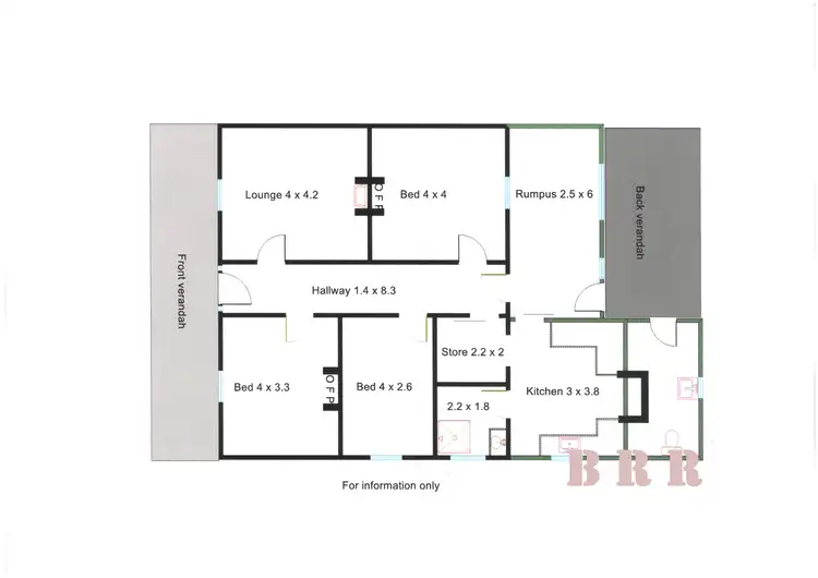 Floorplan of Homely house listing, 33 Benalla St, Benalla VIC 3672