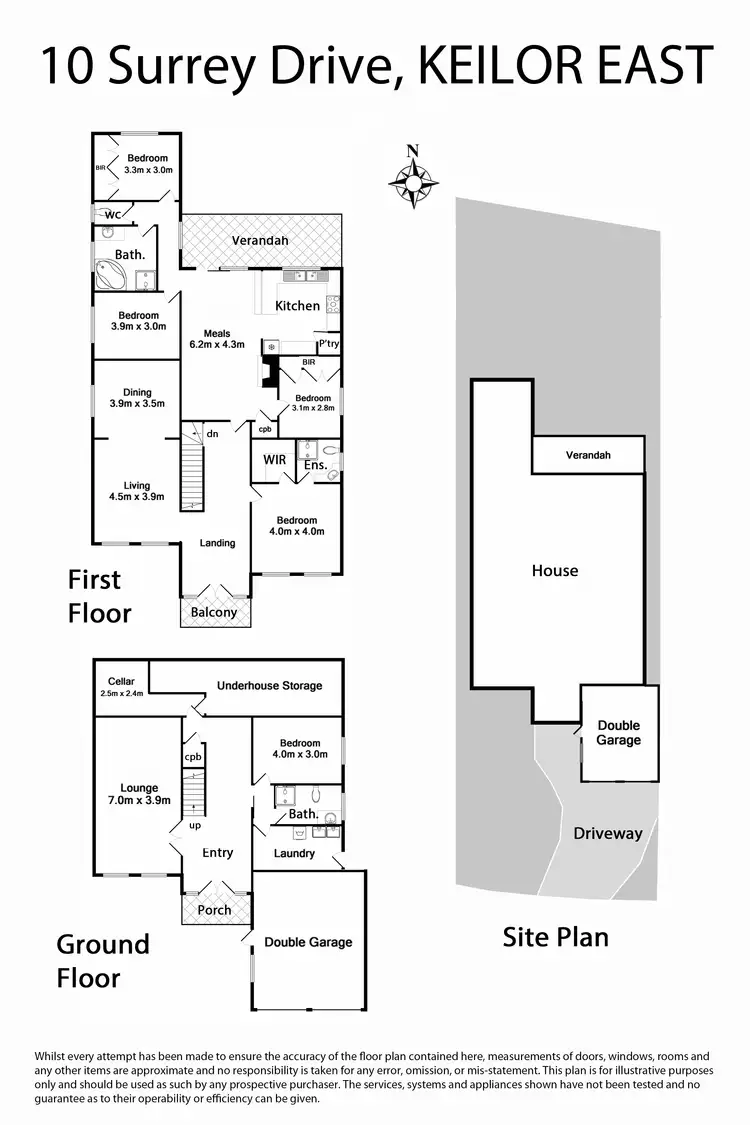 Floorplan of Homely house listing, 10 Surrey Drive, Keilor East VIC 3033