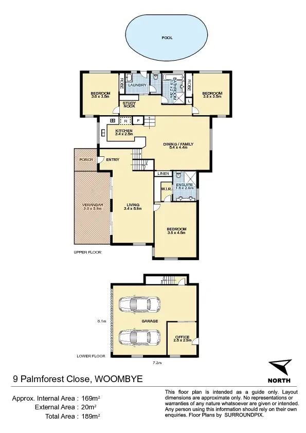 Floorplan of Homely house listing, 9 Palmforest Cl, Woombye QLD 4559