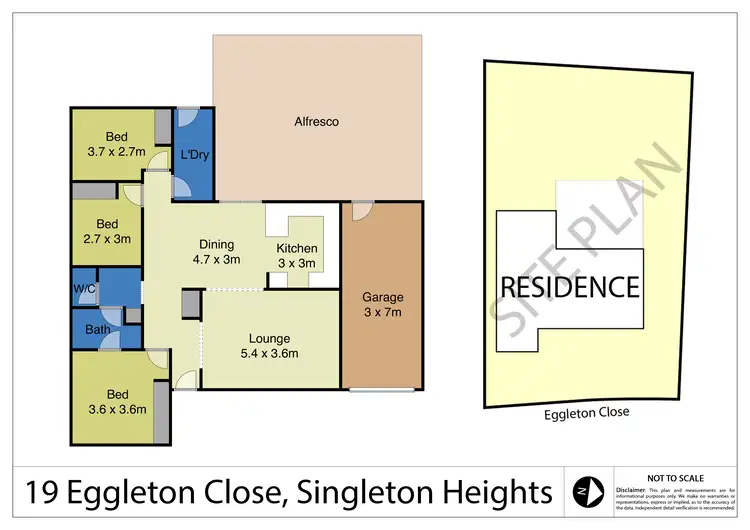 Floorplan of Homely house listing, 19 Eggleton Cl, Singleton NSW 2330
