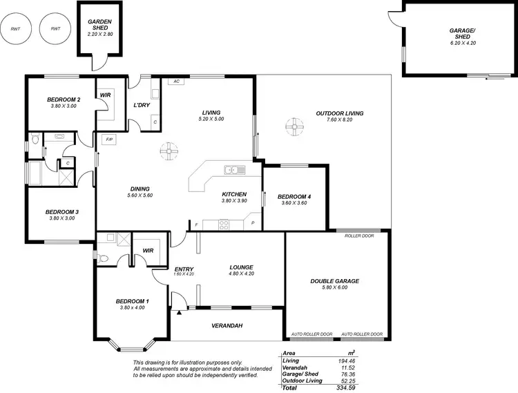 Floorplan of Homely house listing, 14 Tara Ct, Littlehampton SA 5250