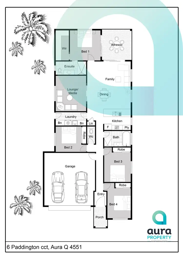 Floorplan of Homely house listing, 6 Paddington Cct, Caloundra West QLD 4551