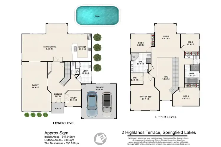 Floorplan of Homely house listing, 2 Highlands Terrace, Springfield Lakes QLD 4300
