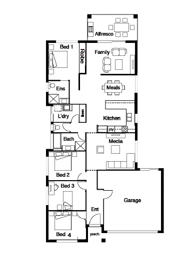 Floorplan of Homely house listing, 14 Wanderer Crescent, Springfield Lakes QLD 4300