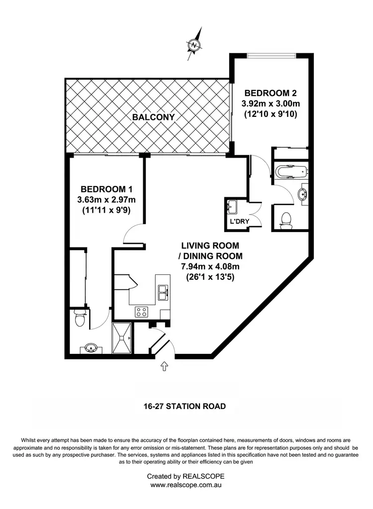 Floorplan of Homely apartment listing, Unit 16/27 Station Rd, Indooroopilly QLD 4068