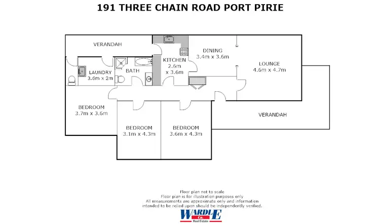 Floorplan of Homely house listing, 191 Three Chain Road, Port Pirie SA 5540