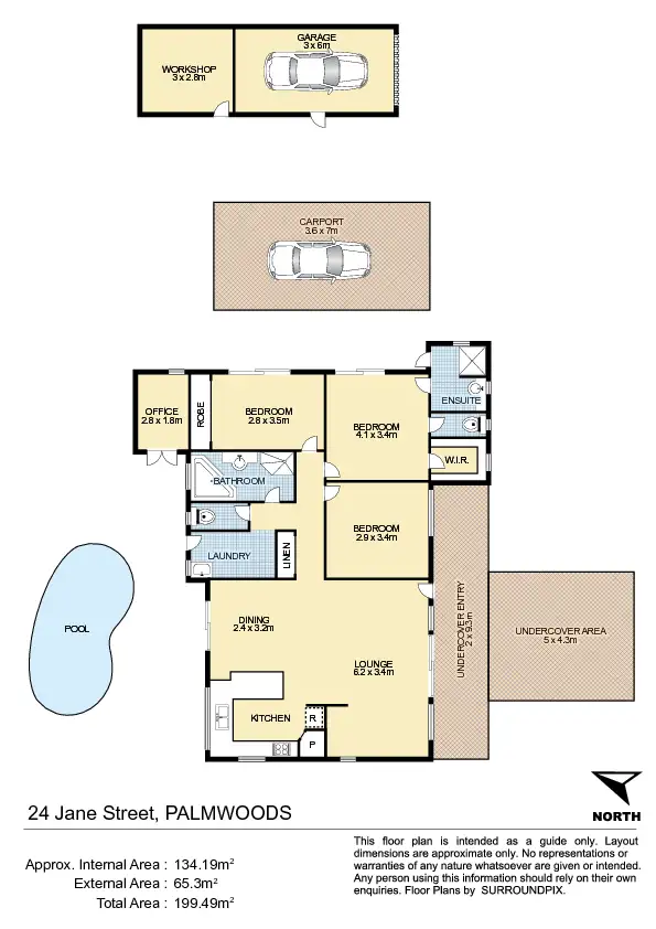 Floorplan of Homely house listing, 24 Jane St, Palmwoods QLD 4555