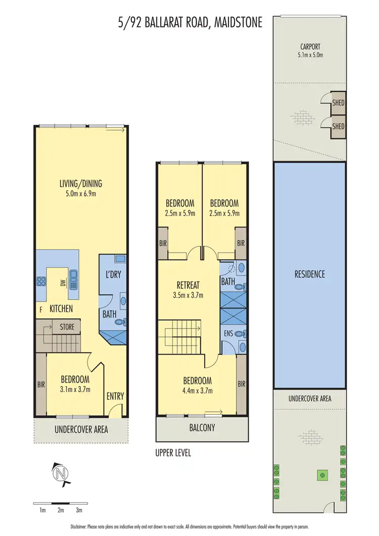 Floorplan of Homely townhouse listing, 5/92 Ballarat Road, Maidstone VIC 3012