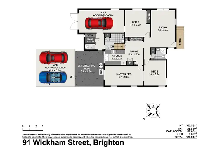 Floorplan of Homely house listing, 91 Wickham St, Brighton QLD 4017