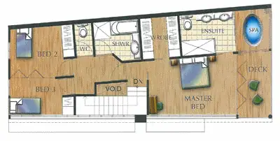 Floorplan of Homely apartment listing, Unit 17/1-3 The Cove, Nelly Bay QLD 4819