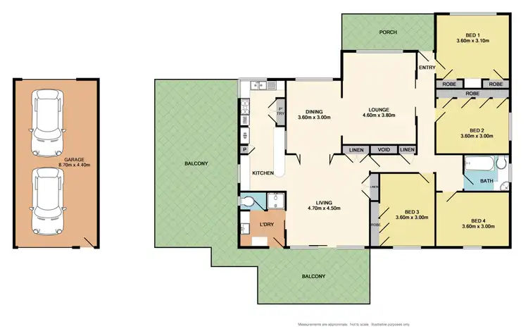 Floorplan of Homely house listing, 34 Hunter Street, Rutherglen VIC 3685