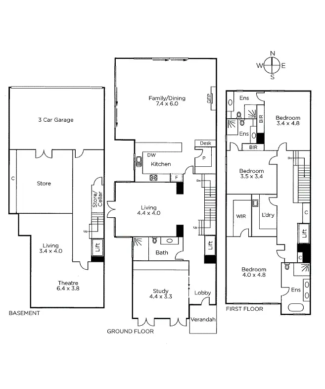 Floorplan of Homely house listing, 61 North Rd, Brighton VIC 3186