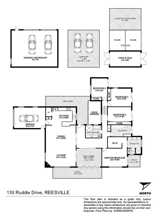 Floorplan of Homely house listing, 135 Ruddle Dr, Reesville QLD 4552