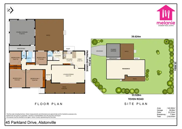 Floorplan of Homely house listing, 45 Parkland Dr, Alstonville NSW 2477